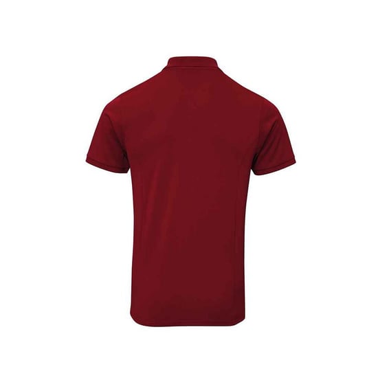 Premier Mens Coolchecker Plus Piqu Polo Shirt (Burgundy) - Image 2