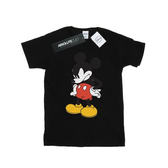 Disney Mens Mickey Mouse Angry Look Down T-Shirt (Black)