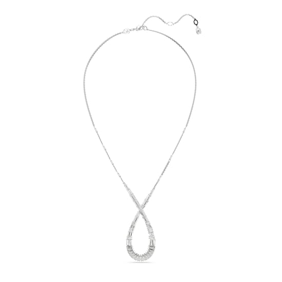 Swarovski 'Hyperbola' Women's Base Metal Necklace - Silver 5679438 - Image 2