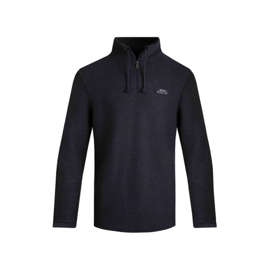 Weird Fish Mens Cruiser Macaroni Quarter Zip Pullover (Navy) - Image 1