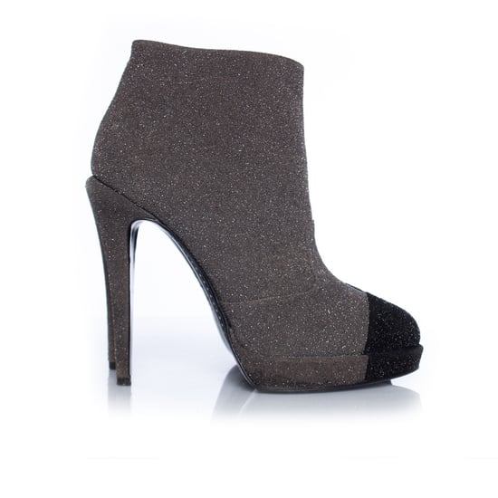 Grey platform glitter boots - Image 4