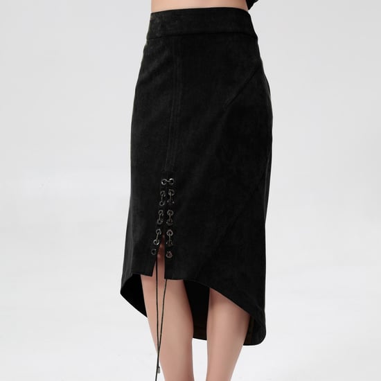 Plunging hem skirt and front lacing - Image 1