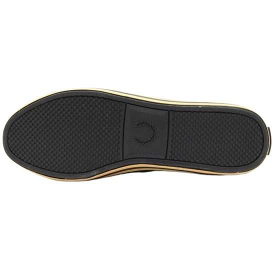 Fred Perry B7259 157 Zapatillas de deporte negras de sarga Kingston - Image 4