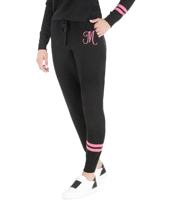 Crown Of Edinburgh Cashmere Track Pants Morningside Black M