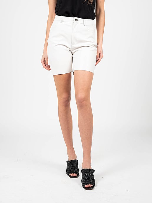 Pinko Shorts Susan 14 Mujer Blanco - Image 3