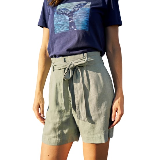 Mountain Warehouse Womens/Ladies Oatley Linen Blend Shorts (Khaki Green) - Image 3
