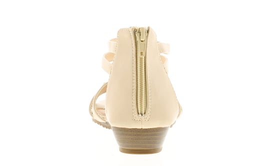 Platino Floella Womens Wedge Sandals Beige