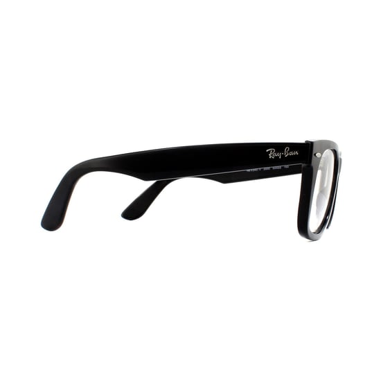 Montura de Gafas Ray-Ban Square Negra Unisex para Mujeres - Image 4