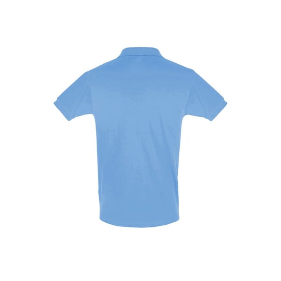 SOLS Mens Perfect Pique Short Sleeve Polo Shirt (Sky Blue) - Image 3