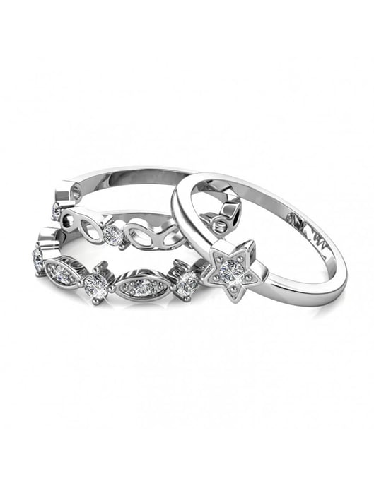 Anillo Solar - Plata y Cristal - Image 1