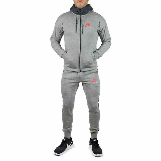 Conjunto completo de chándal de forro polar para hombre Nike Air gris - Image 1