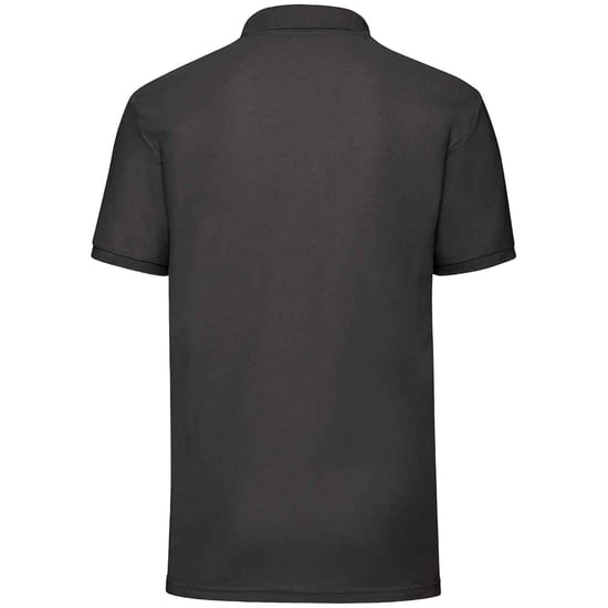 Fruit of the Loom Mens 65/35 Polo Shirt (Black) - Image 2