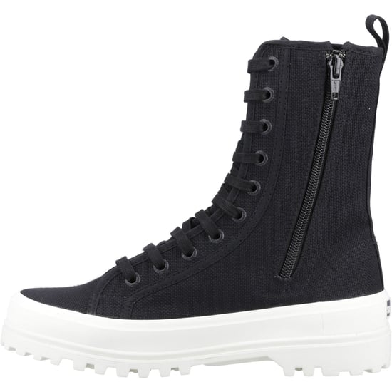 Superga 2641 Alpina High Cotton Blend Women's Black Boots - Image 4