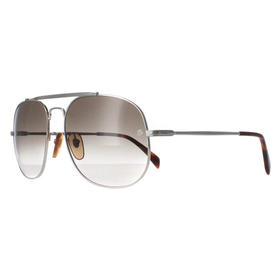 David Beckham Aviator Mens Palladium Silver Green Gradient DB7004/S