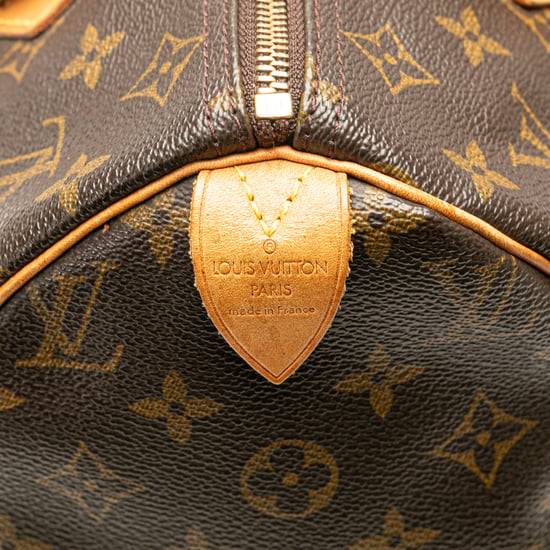 Vintage Louis Vuitton Monogram Speedy 30 Brown - Image 5
