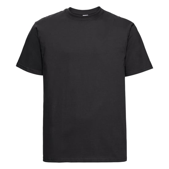 Russell Europe Mens Classic Heavyweight Ringspun Short Sleeve T-Shirt (Black) - Image 1