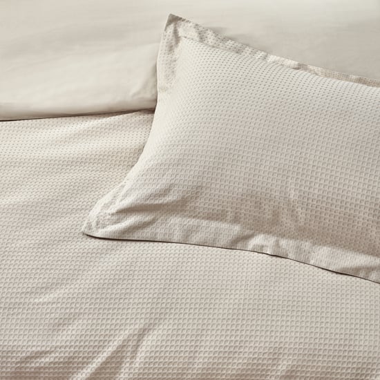 Yard Waffle Textured Duvet Cover Set