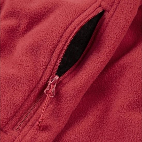 Russell Mens Full Zip Outdoor Fleece Jacket (Classic Red) - Image 4