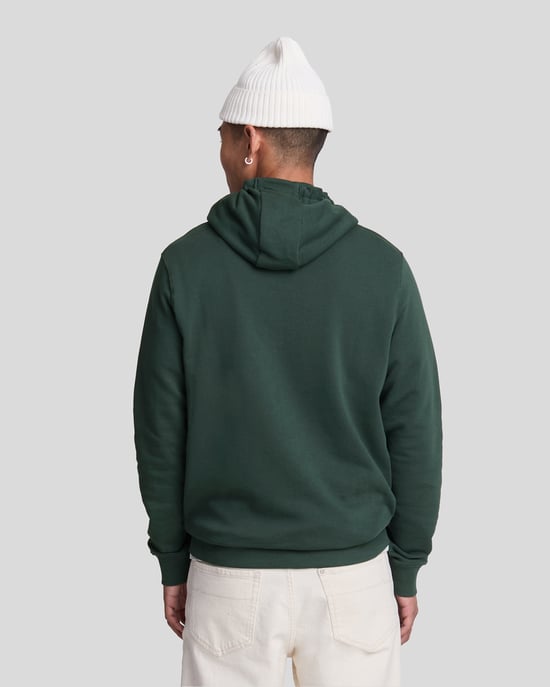 Lyle & Scott Branded Argyle sudadera con capucha verde azulado - Image 3