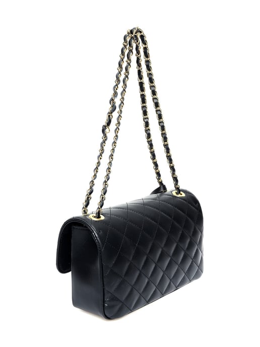 Isabella Rhea Black Leather Bag