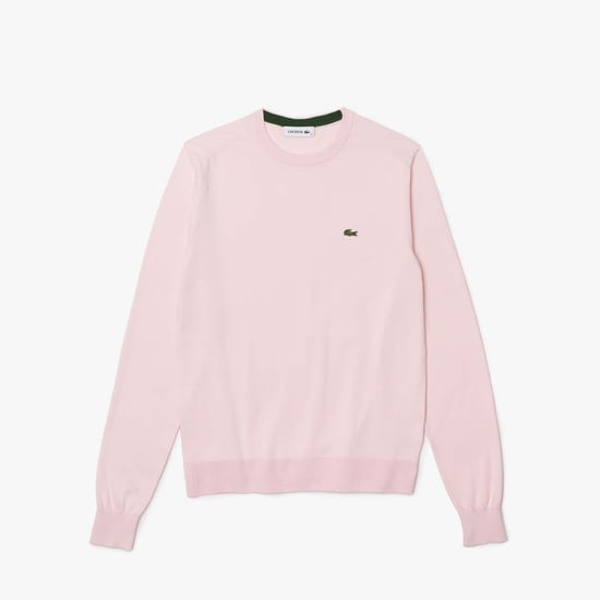 Women's Lacoste Organic Cotton Crewneck Sweatshirt in Pink