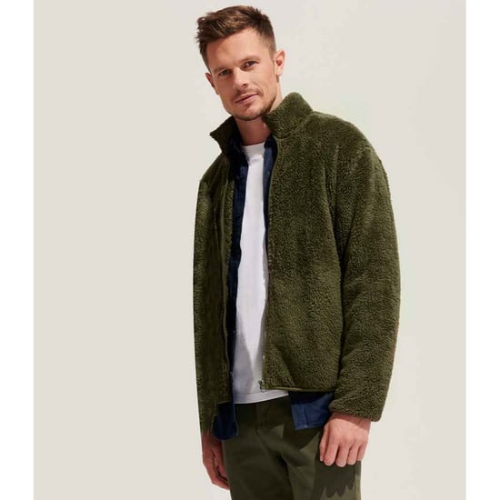 SOLS Unisex Adult Finch Fluffy Jacket (Army) - Image 4