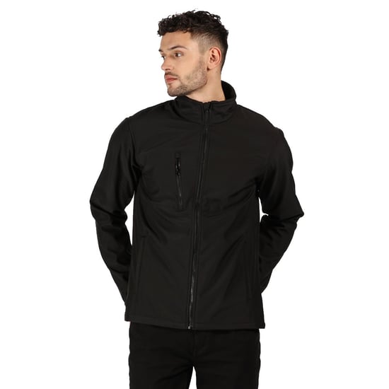 Regatta Professional Mens Ablaze Three Layer Soft Shell Jacket (Black/Black)
