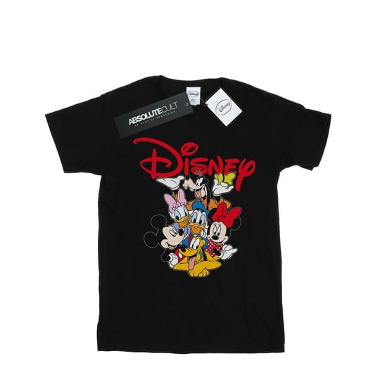 Disney Womens/Ladies Mickey Mouse Crew Cotton Boyfriend T-Shirt (Black) - Image 1