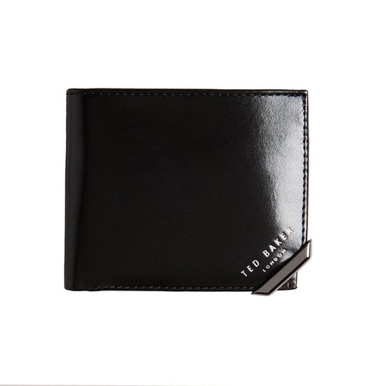 Ted Baker Kornerr Metal Corner Mens Black Wallet