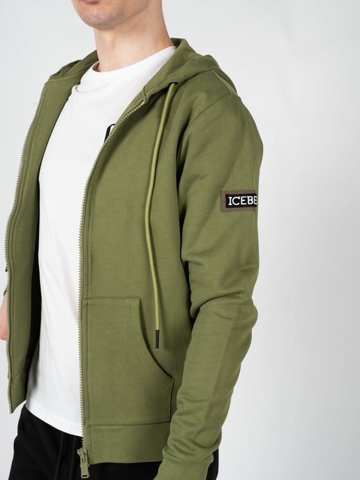 Iceberg Sudadera Hoodie del hombre verde - Image 5