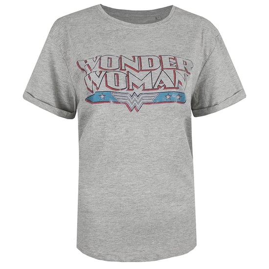 Camiseta Mujer DC Comics Wonder Woman Retro en Gris - Image 1
