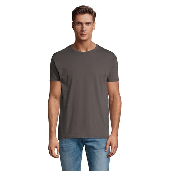 SOLS Mens Regent Short Sleeve T-Shirt (Dark Grey) - Image 2