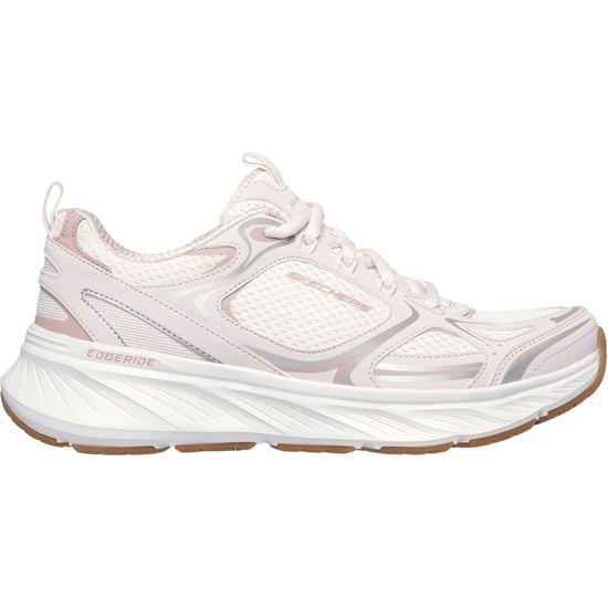 Skechers Edgeride Silver Eclipse Synthetic Women's Pink Trainers - Image 2