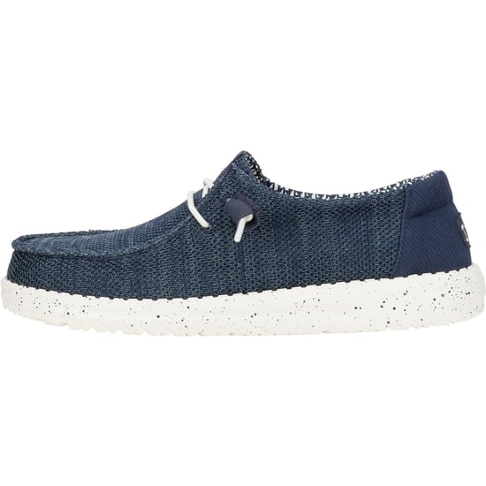 HEYDUDE Wendy Stretch Mesh Polyester Women's Navy Loafers - Image 5