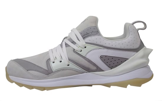 Puma Trimonic Mens Blaze Swift Tech White Leather Lace Up Trainers 357824 02