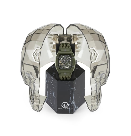 Reloj de Hombre Philipp Plein The Skeleton Ecoceramic Verde PWVBA0223 - Image 4