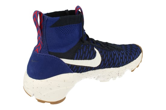Nike Air Footscape Magista Flyknit Mens Blue Trainers - Image 3