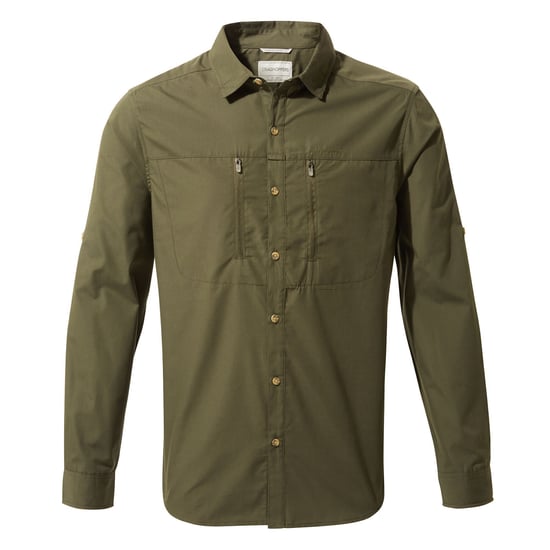 Craghoppers Mens Kiwi Boulder Shirt (Dark Khaki) - Image 1