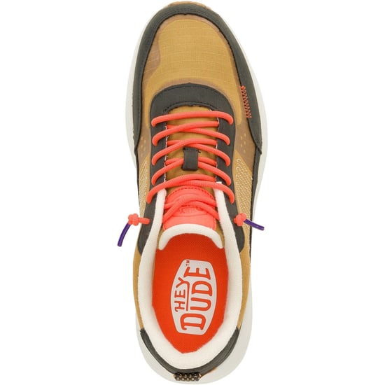 HEYDUDE Sirocco Alta Hype Nylon Men's Walnut Trainers - Image 4
