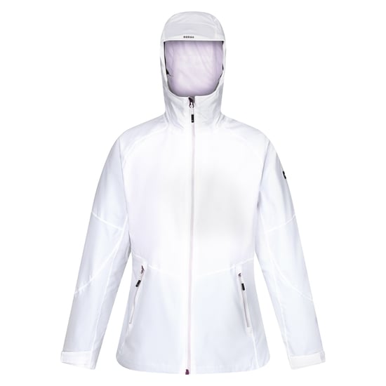 Regatta Womens/Ladies Raddick II Waterproof Jacket (White/Lilac Frost) - Image 1