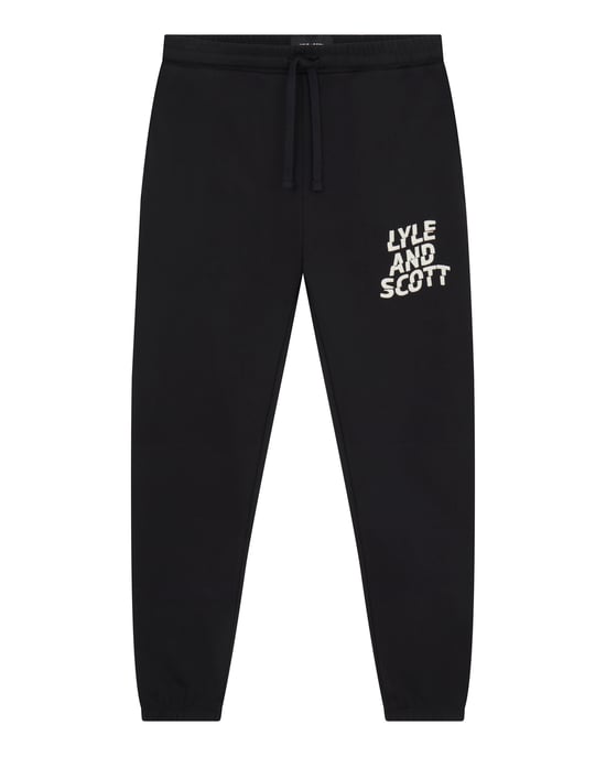 Lyle & Scott Ripple Logo Jogger in Black - Image 5