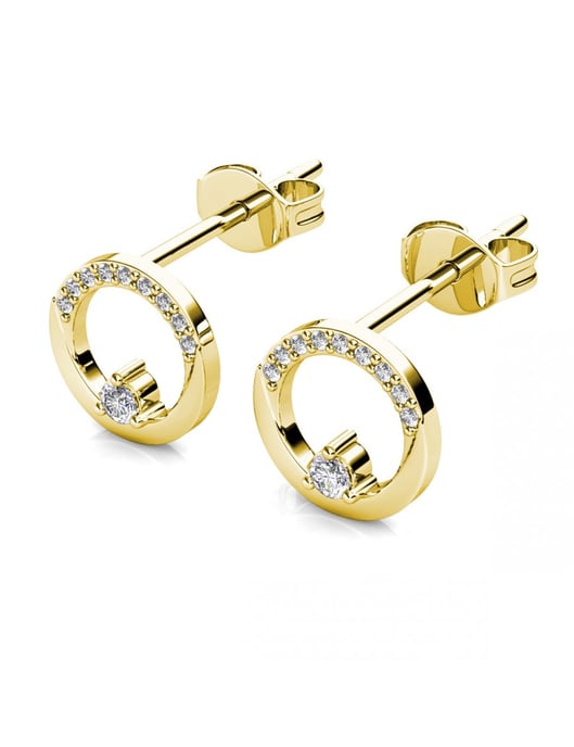 Pendientes Clarine - Oro y Cristal - Image 4