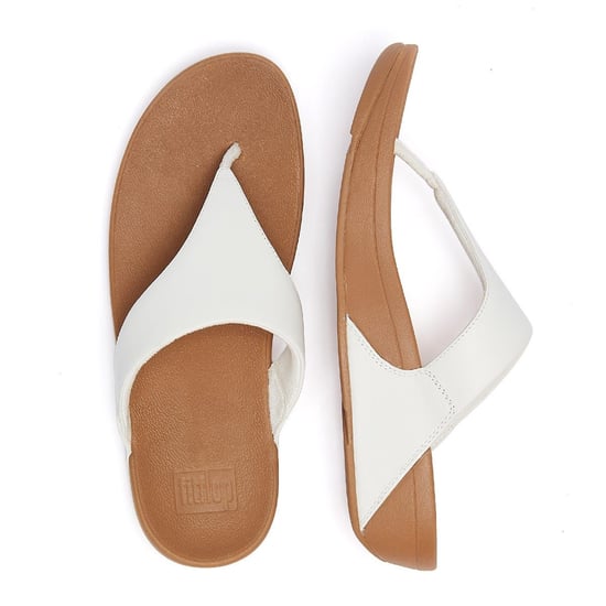 FitFlop Lulu Leather Womens Sandals - (White) - Image 6