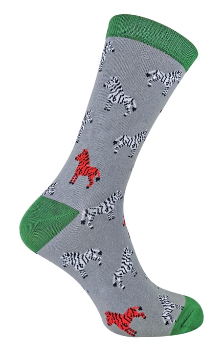 MR HERON - Calcetines de bambú con diseño de animales para hombre - Image 1