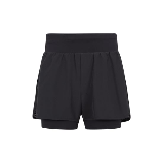 Mountain Warehouse Womens/Ladies Double Layered Running Shorts (Black) - Image 1