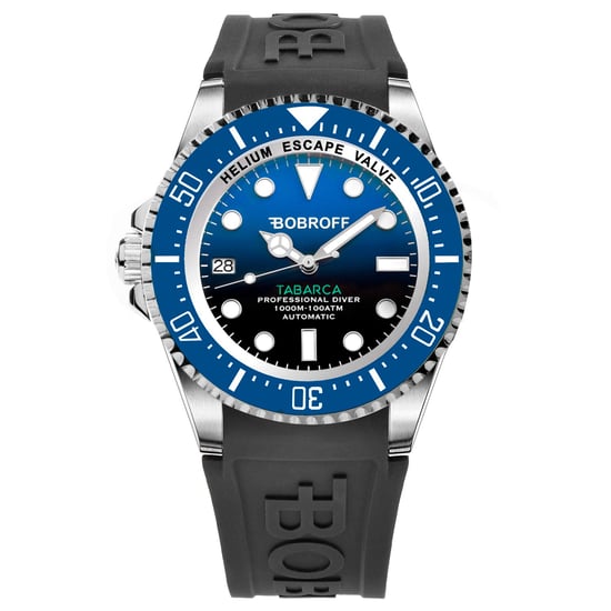 Bobroff Reloj de hombre Automático plata azul - Image 1