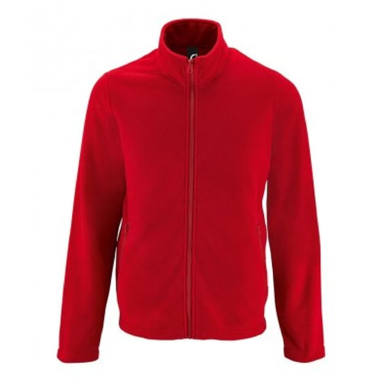 SOLS Mens Norman Fleece Jacket (Red) - Image 1