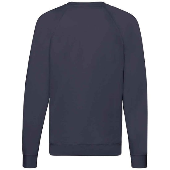 Fruit of the Loom Unisex Adult Lightweight Raglan Sweatshirt (Deep Navy) - Image 2