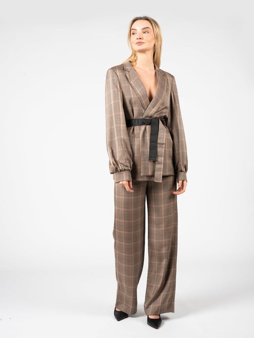 Pinko Pantalones Barile de mujer marrón - Image 2