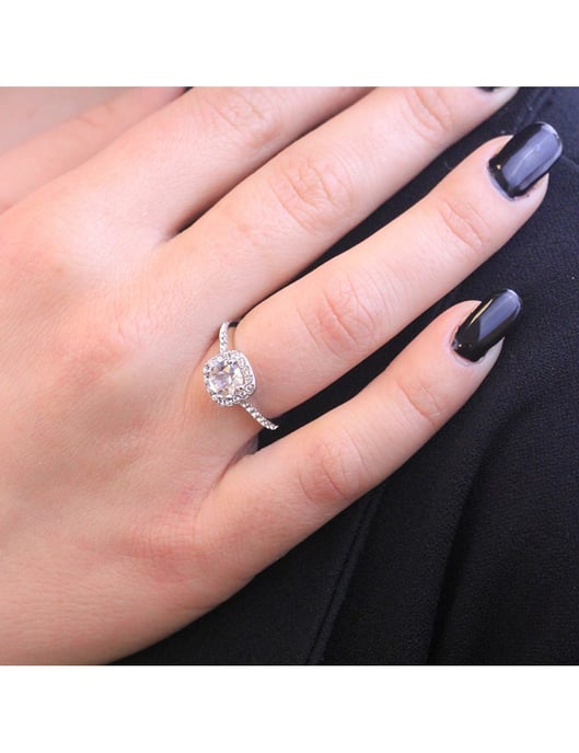 Anillo Cushy - Plata y Cristal - Image 2